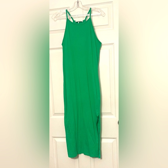Frame Vibrant Green summer/spring long Dress - Picture 1 of 2